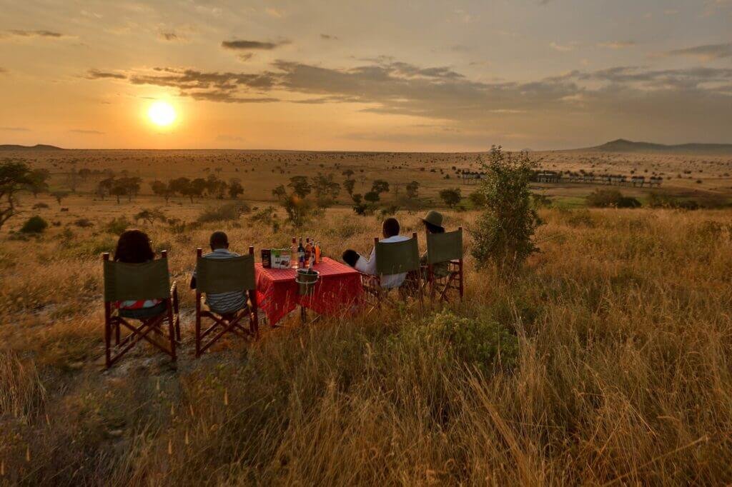 Sundowner in Masai mara